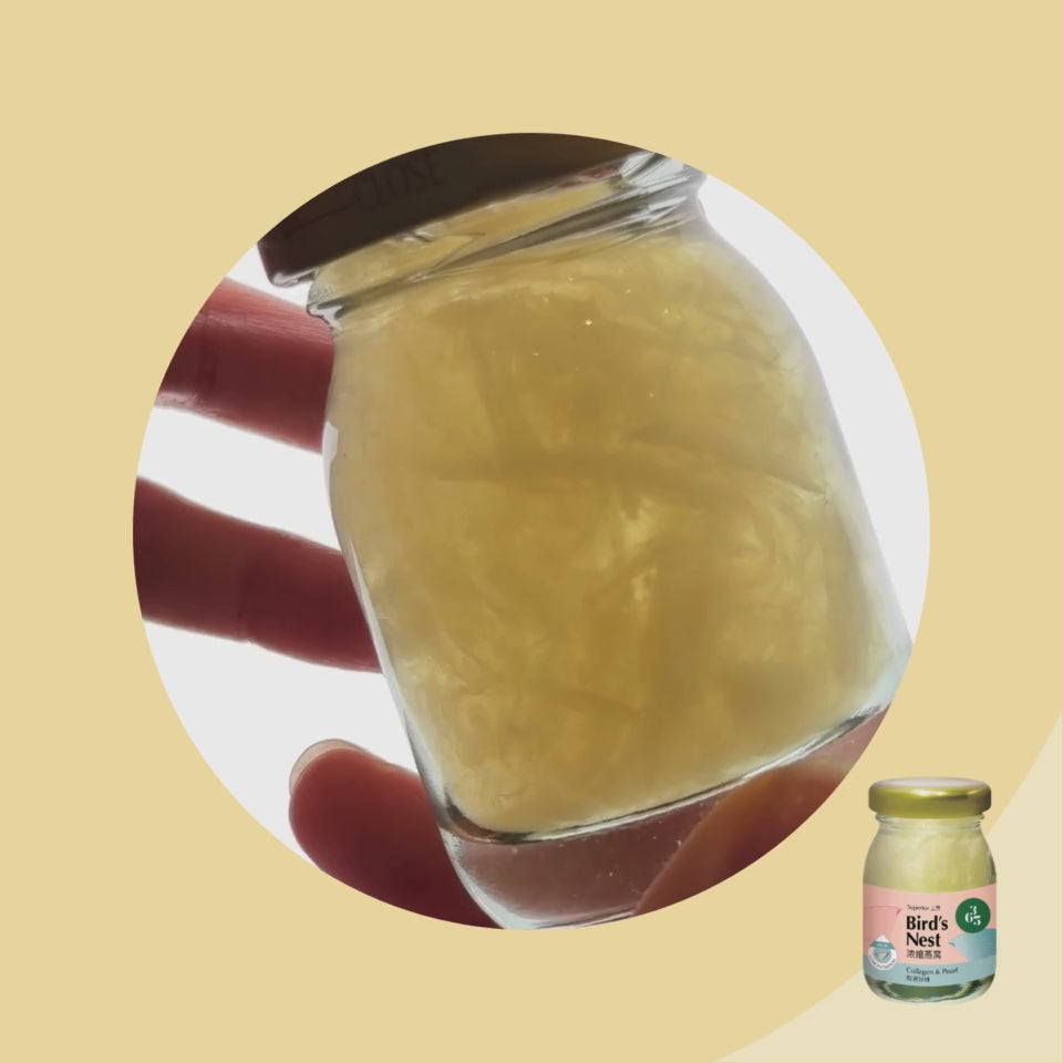 Highly concentrated white bird's nest strands