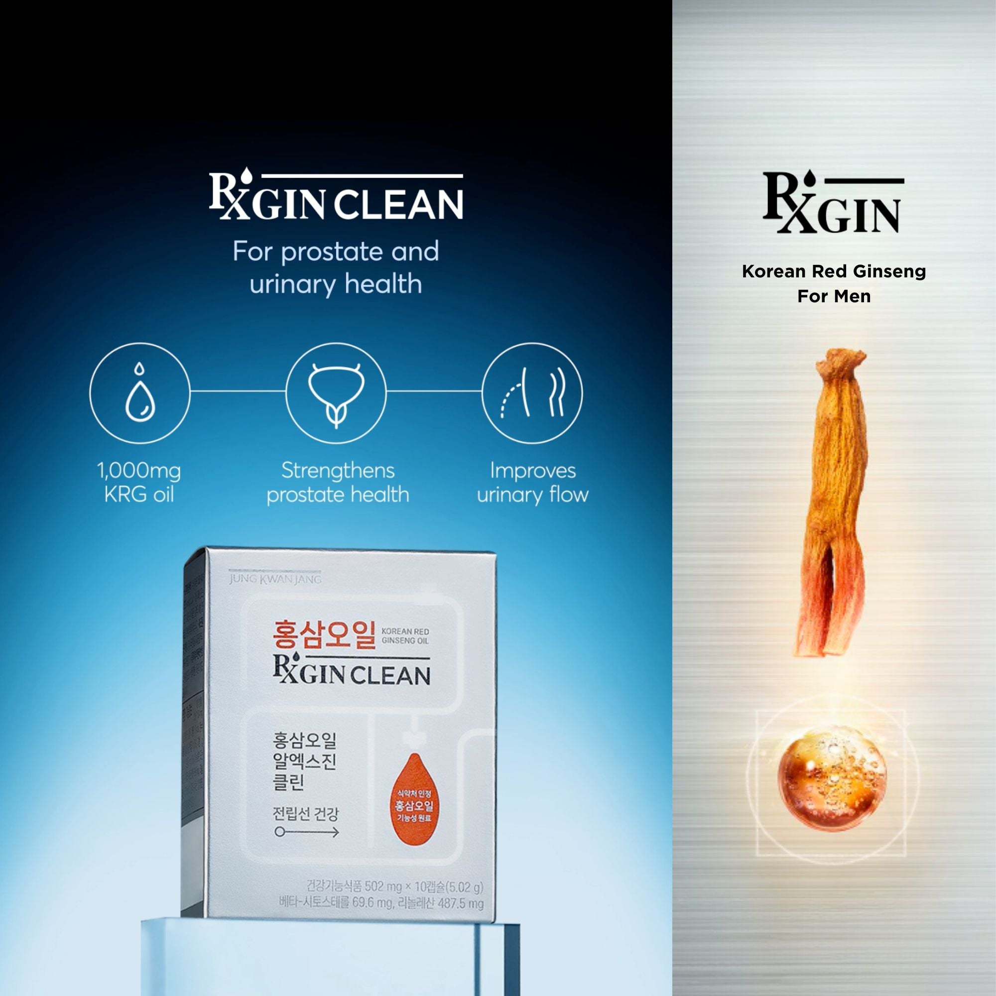 Korean Red Ginseng Oil RXGIN Clean 前列宝