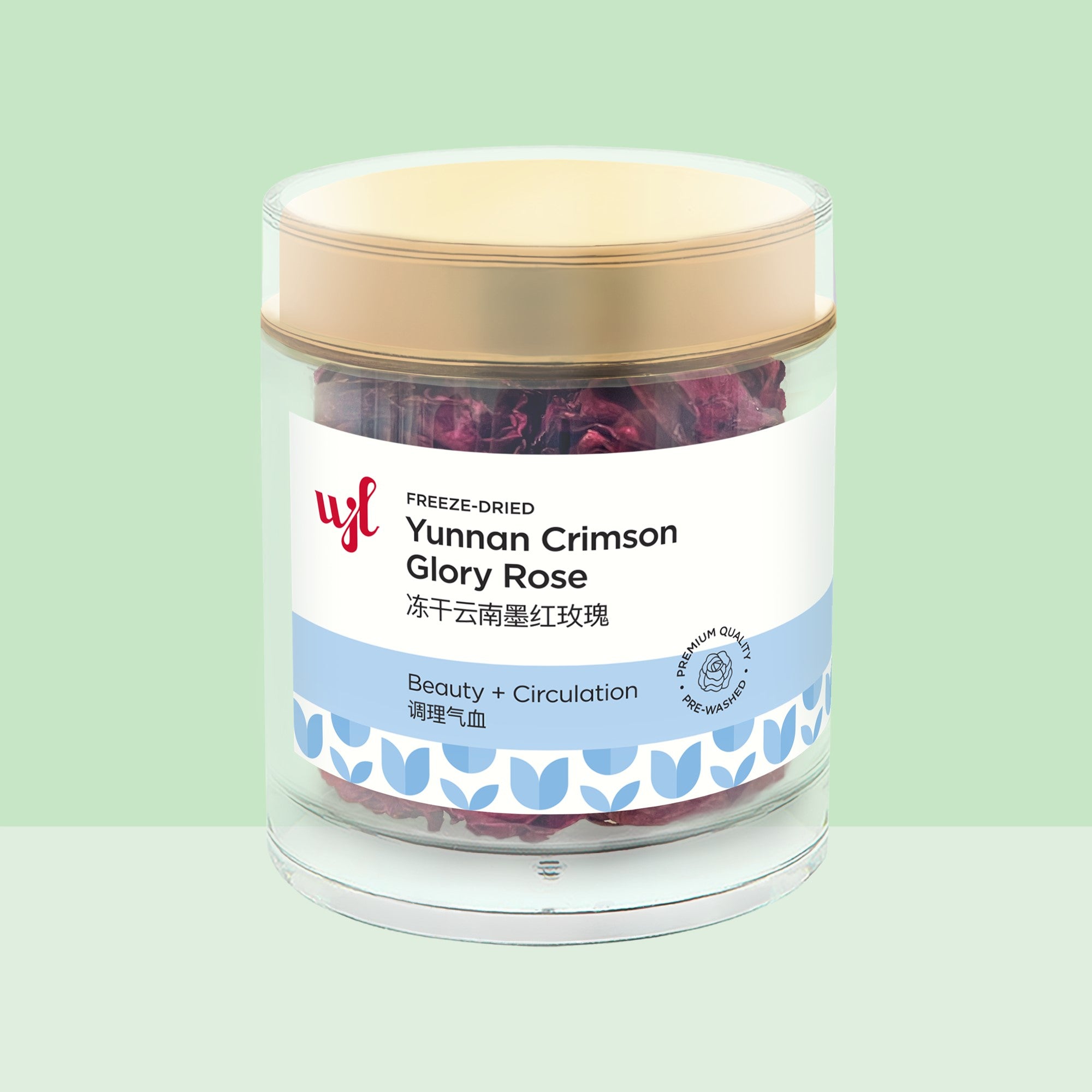 Freeze Dried Yunnan Crimson Glory Rose 冻干云南墨红玫瑰