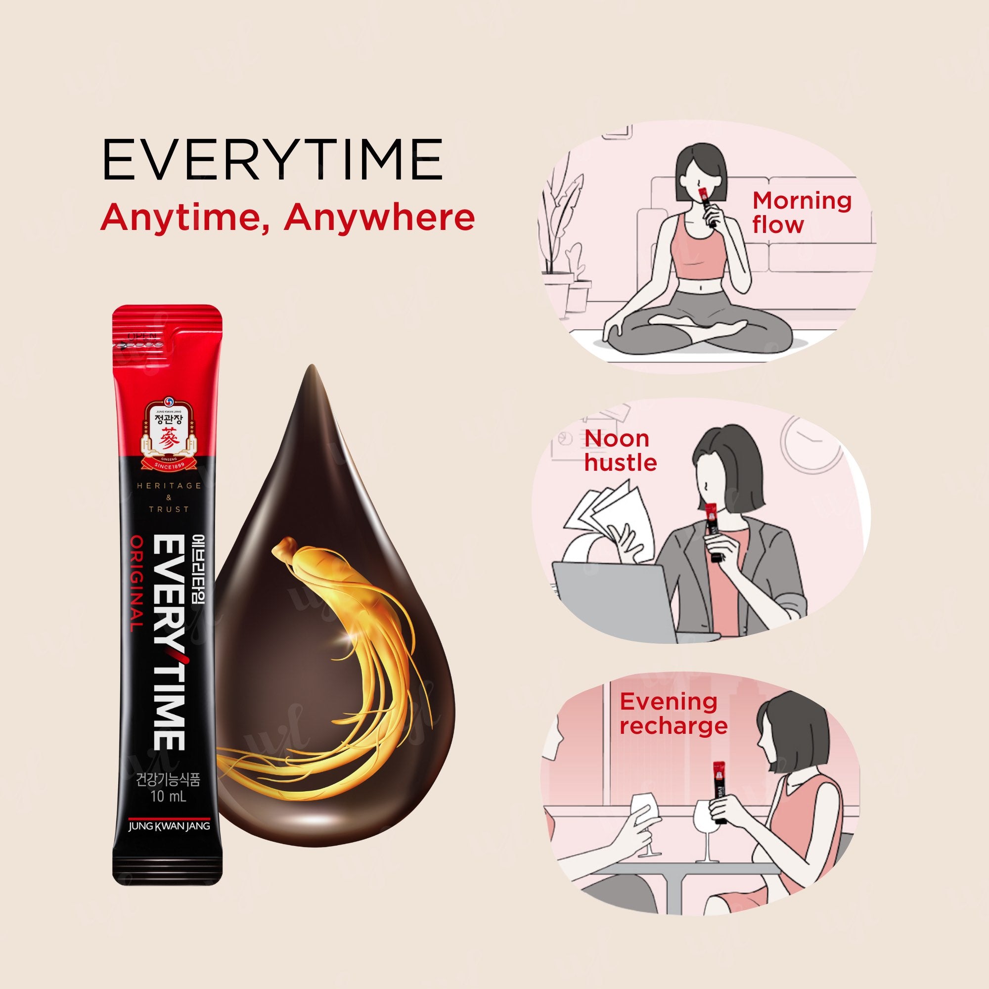 Korean Red Ginseng Extract Everytime Original 高丽参膏口服液