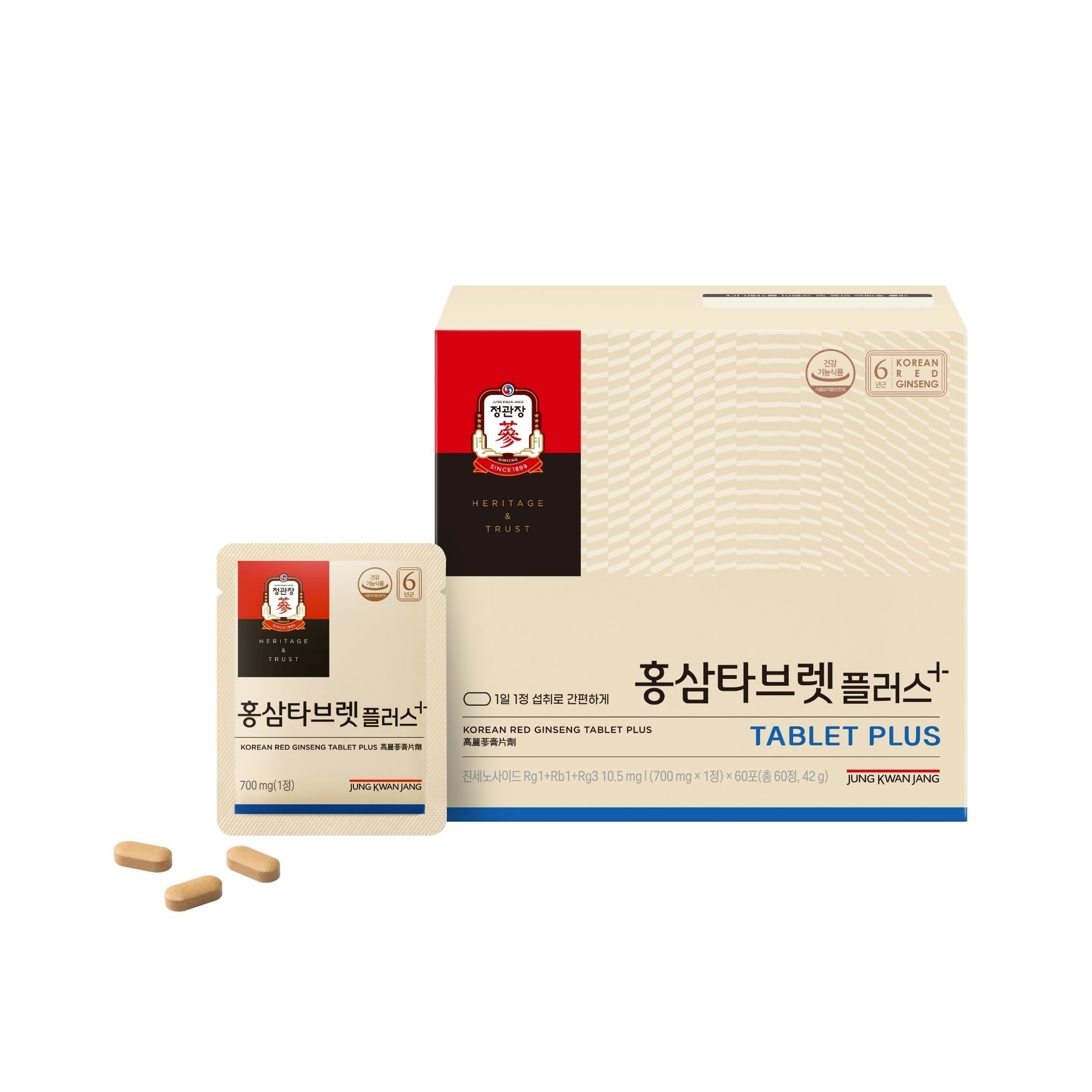 Korean Red Ginseng Tablet Plus 正官庄高丽参膏片剂