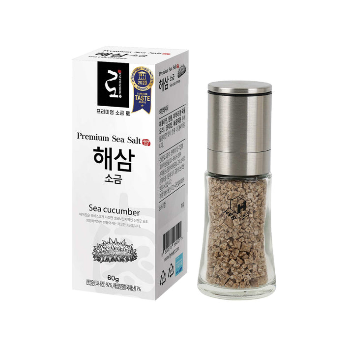 Haeyeareum Premium 'Lo' Sea Salt - Low Sodium (Sea Cucumber Grinder)