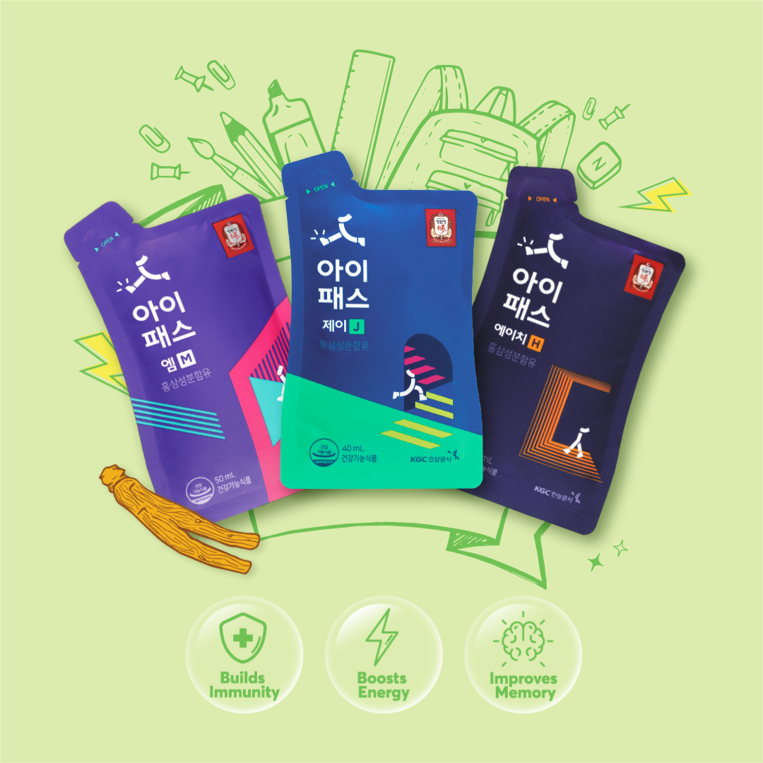 Cheong Kwan Jang I-Pass Student Tonic Range (Ages 11-19) 高丽参青少年补品