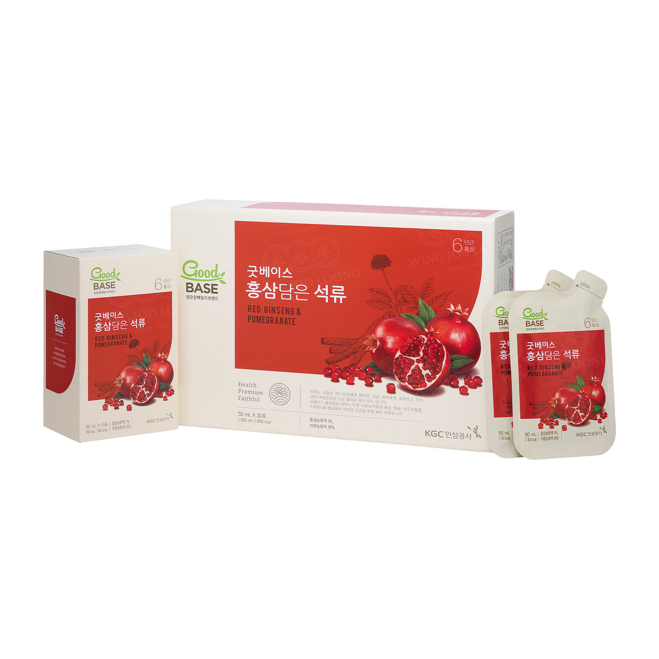 GoodBASE Pomegranate with Korean Red Ginseng Pouch 高丽参红石榴袋装