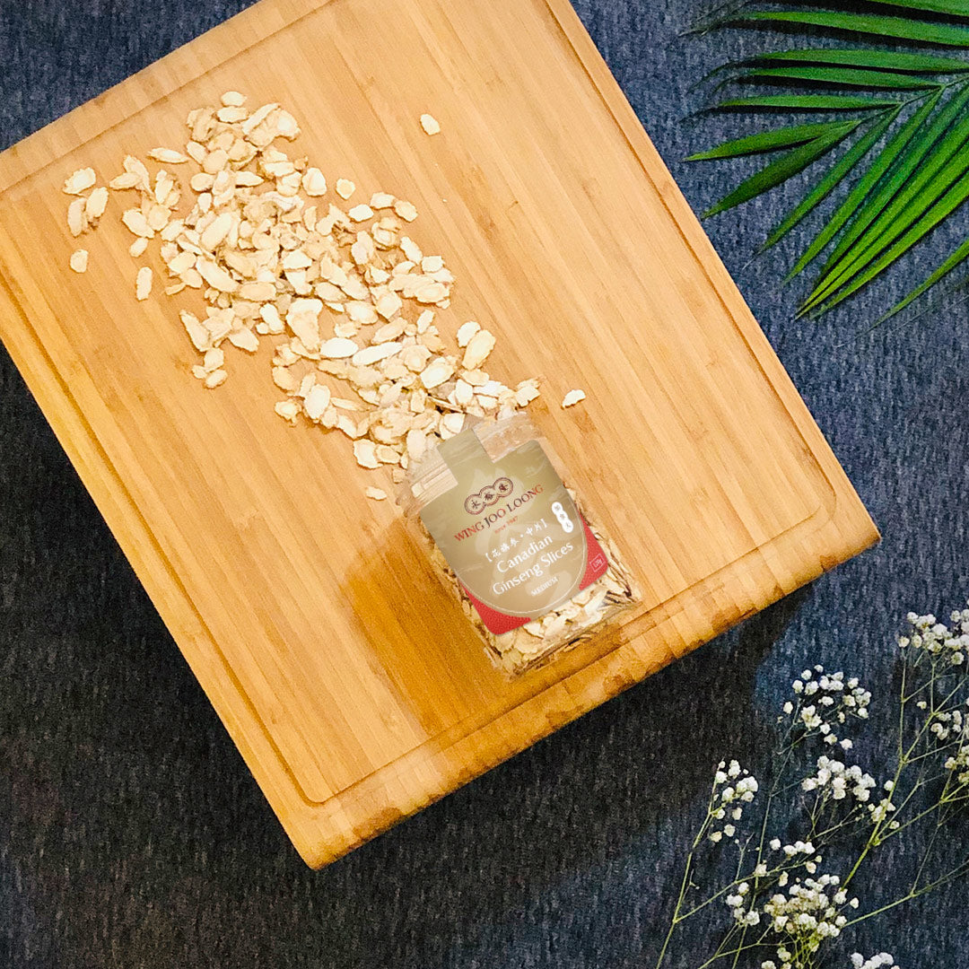 Wing Joo Loong Cultivated Canadian Ginseng Medium Slices 加拿大参片 (中）