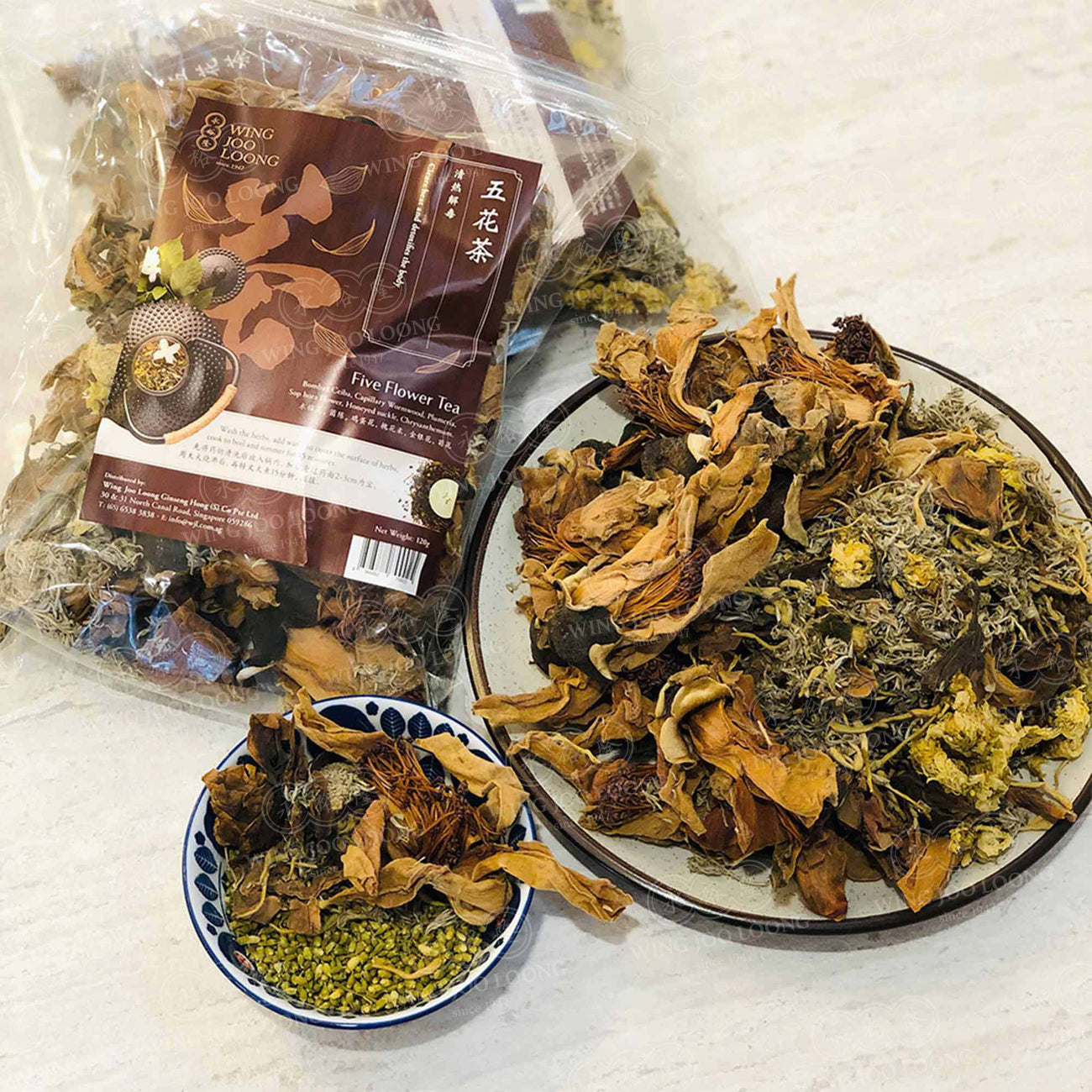 Wing Joo Loong Five Flower Tea 五花茶